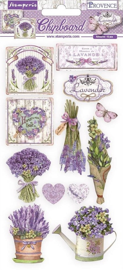 Stamperia Adhesive Chipboard - Provence